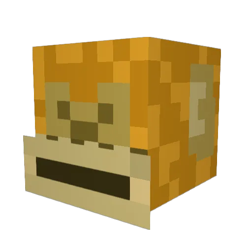 brotuni Minecraft avatar head, 3D render