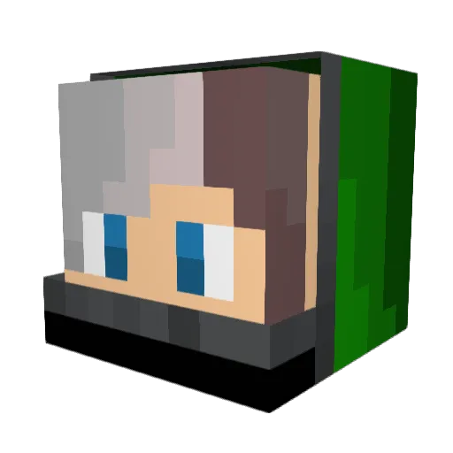 brov4 Minecraft avatar head, 3D render