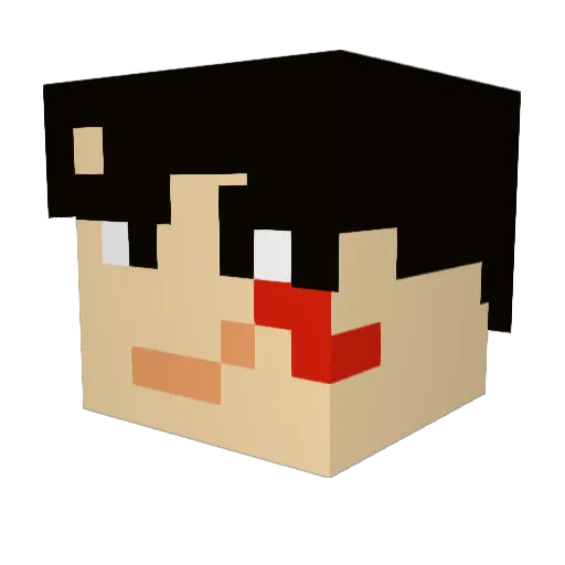 brownapple Minecraft avatar head, 3D render