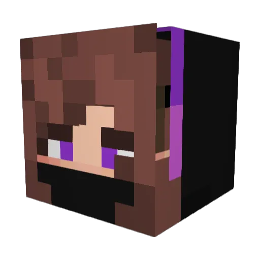 brownbearwanna Minecraft avatar head, 3D render