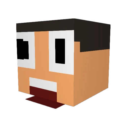 brownie1888 Minecraft avatar head, 3D render
