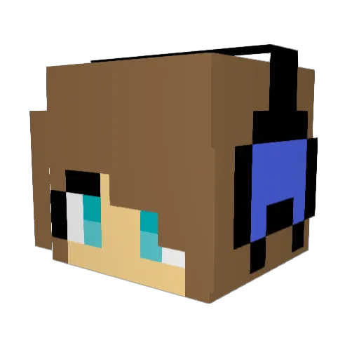 brownie200917 Minecraft avatar head, 3D render