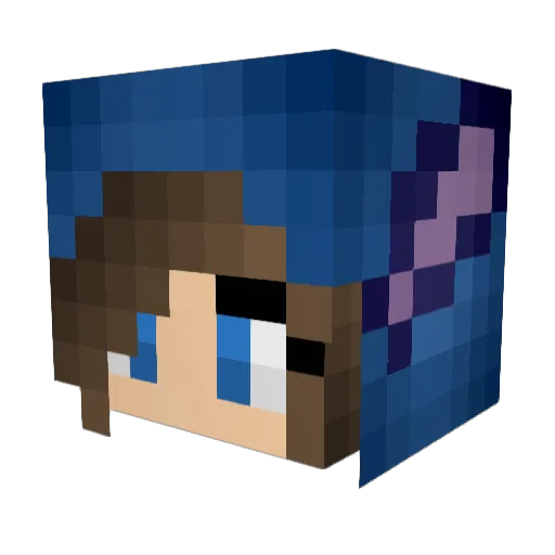 brownie_05 Minecraft avatar head, 3D render