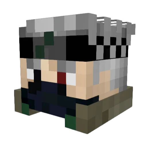 brownlantern_ Minecraft avatar head, 3D render