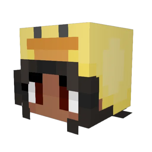 brownnie Minecraft avatar head, 3D render