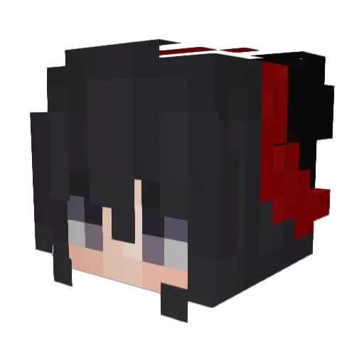 brrgrrk Minecraft avatar head, 3D render