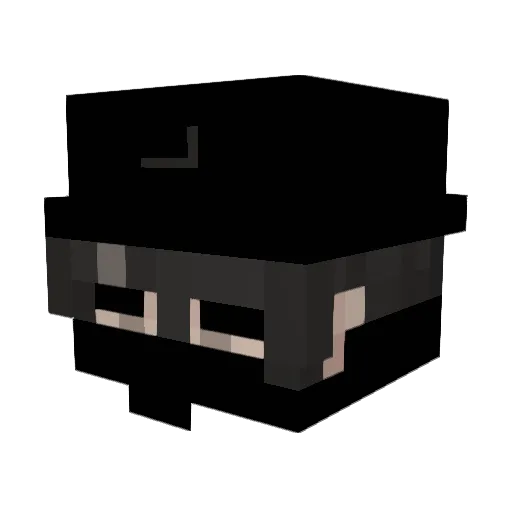brrip Minecraft avatar head, 3D render