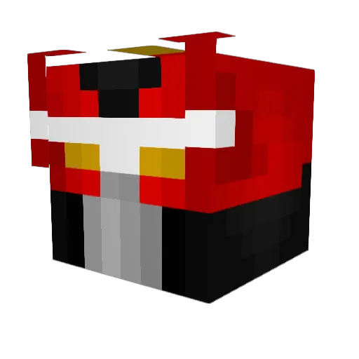 brrype Minecraft avatar head, 3D render