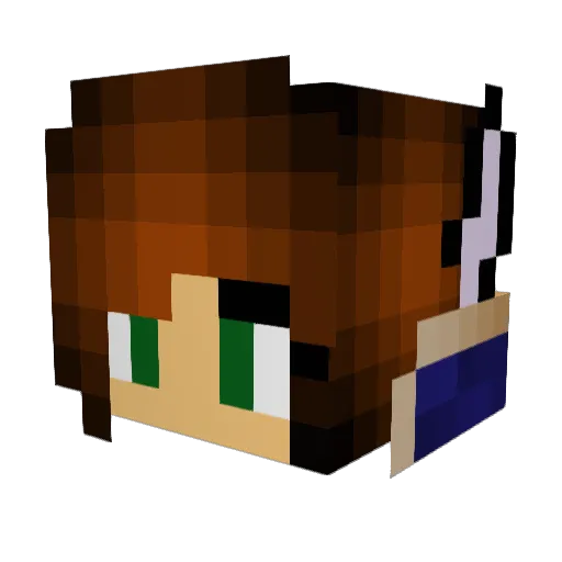 brttny2987 Minecraft avatar head, 3D render