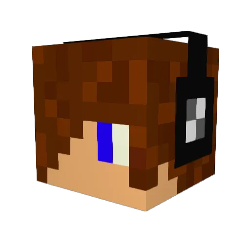brtweed Minecraft avatar head, 3D render