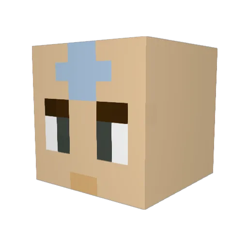 bru432 Minecraft avatar head, 3D render