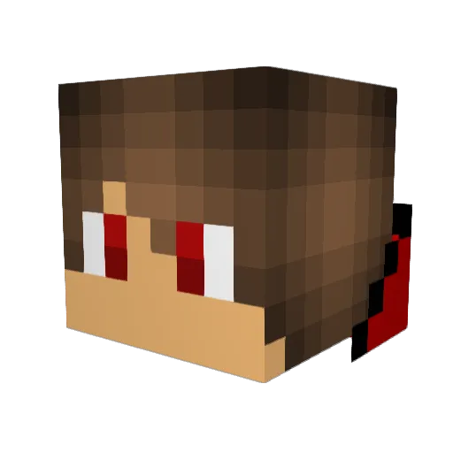 brubo123 Minecraft avatar head, 3D render