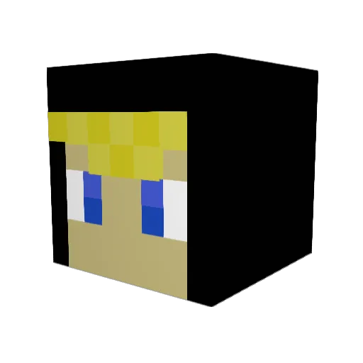 bruckise Minecraft avatar head, 3D render