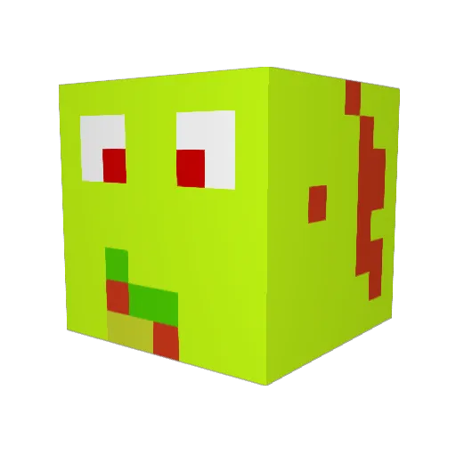 brucodellamorte0 Minecraft avatar head, 3D render