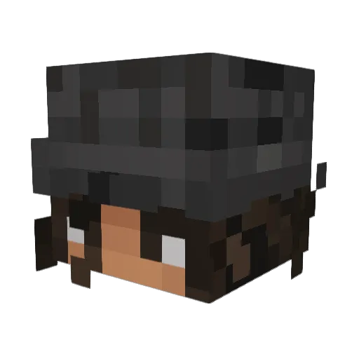 brugalman Minecraft avatar head, 3D render