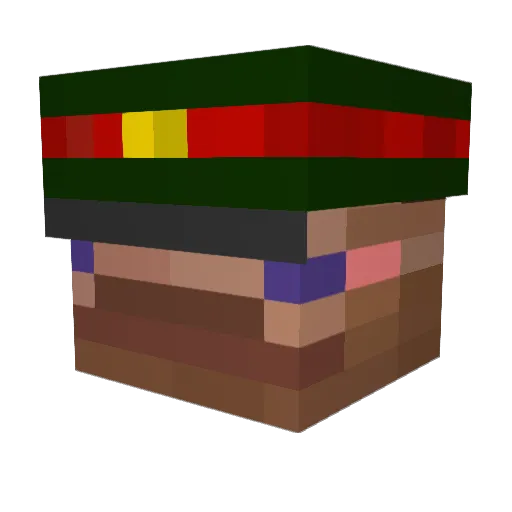 bruhJimbob Minecraft avatar head, 3D render
