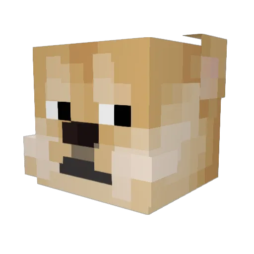 bruhManLol08 Minecraft avatar head, 3D render