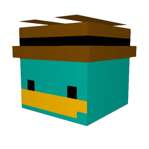 bruhaps42 Minecraft avatar head, 3D render