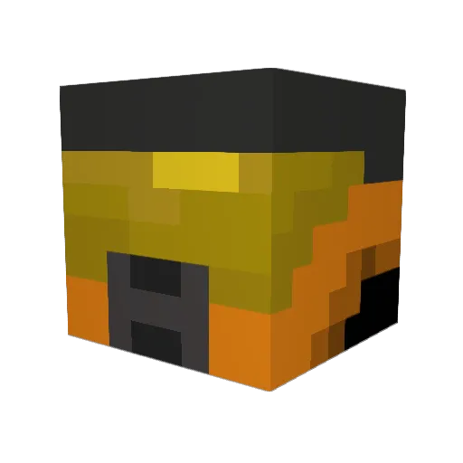 bruhgettei Minecraft avatar head, 3D render