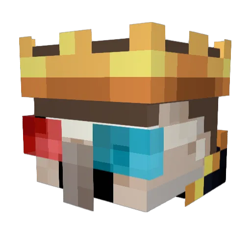 bruhglitch12345 Minecraft avatar head, 3D render