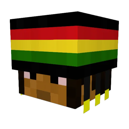 bruhwtf Minecraft avatar head, 3D render