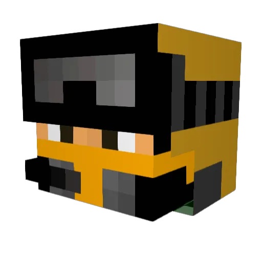 bruinpancake Minecraft avatar head, 3D render