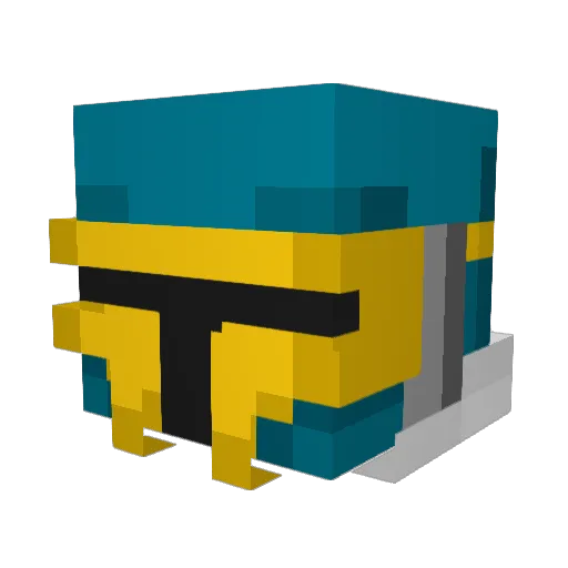 bruisbalbram Minecraft avatar head, 3D render