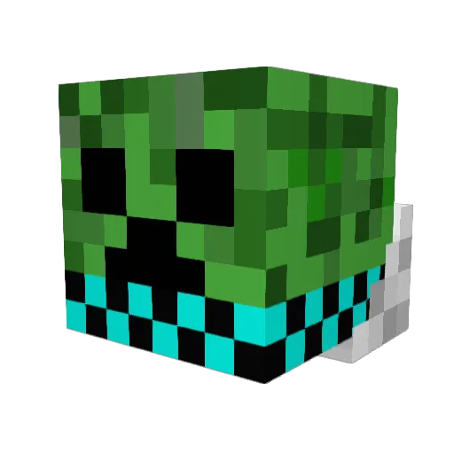 bruiser1234 Minecraft avatar head, 3D render
