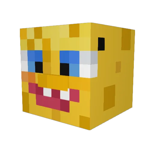 brujman Minecraft avatar head, 3D render