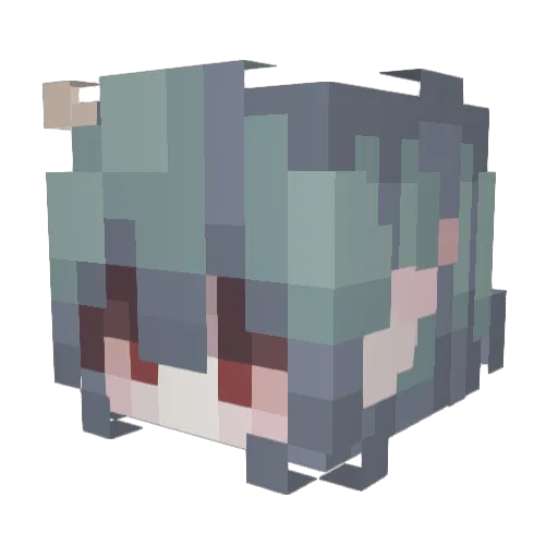 brumbear Minecraft avatar head, 3D render