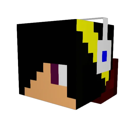 brummej Minecraft avatar head, 3D render