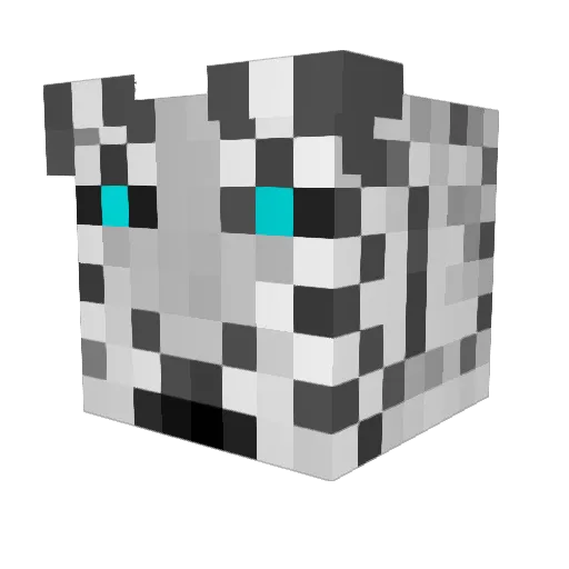 brunayla Minecraft avatar head, 3D render