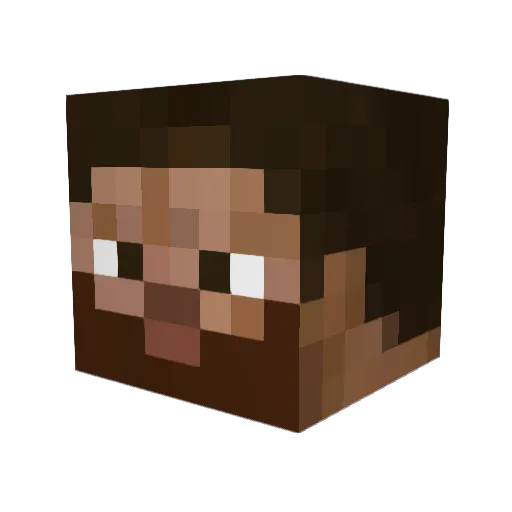 brunden123 Minecraft avatar head, 3D render