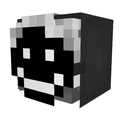 brunequis Minecraft avatar head, 3D render