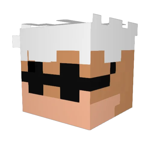bruno465 Minecraft avatar head, 3D render