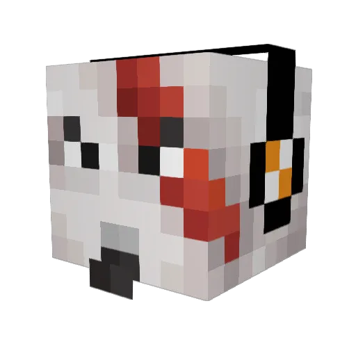 brunoGB99 Minecraft avatar head, 3D render
