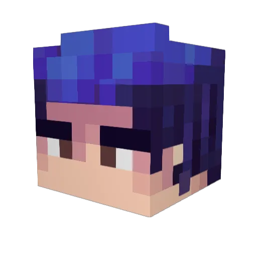 bruno_80 Minecraft avatar head, 3D render