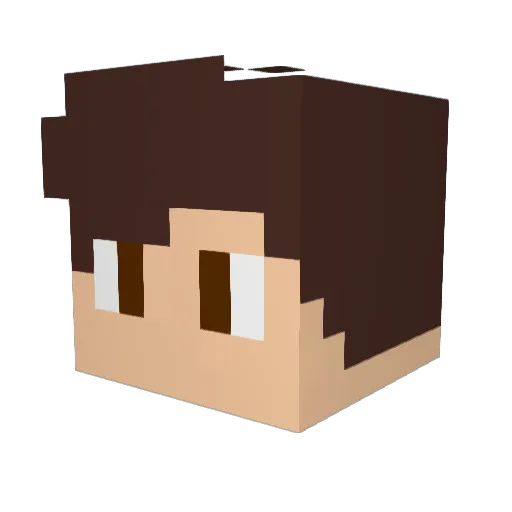 brunob1057 Minecraft avatar head, 3D render