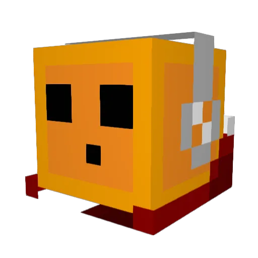 brunobruder Minecraft avatar head, 3D render