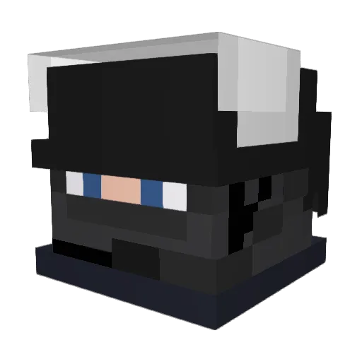 brunocien Minecraft avatar head, 3D render