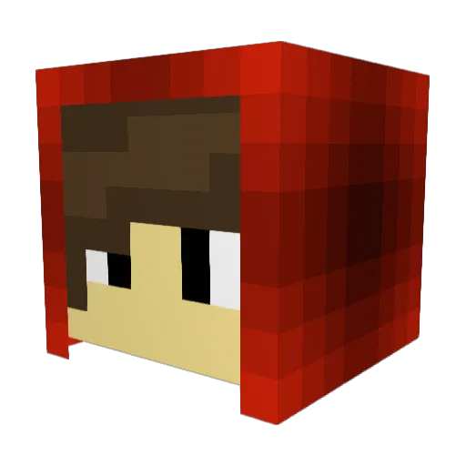 brunoduque Minecraft avatar head, 3D render