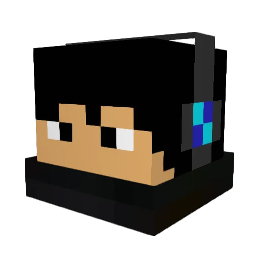 brunoinnecco Minecraft avatar head, 3D render