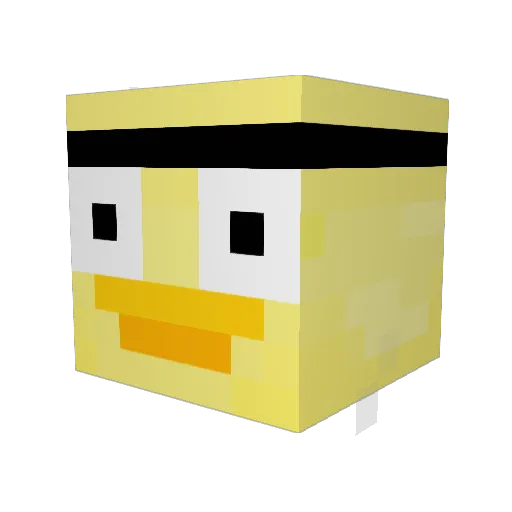 brunokxa Minecraft avatar head, 3D render