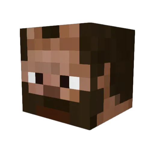 brunorsantos Minecraft avatar head, 3D render
