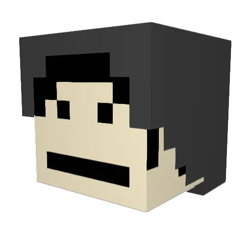brunozombi6 Minecraft avatar head, 3D render