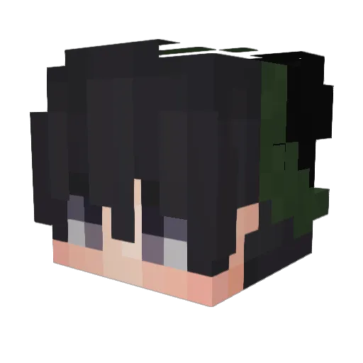 brus3 Minecraft avatar head, 3D render