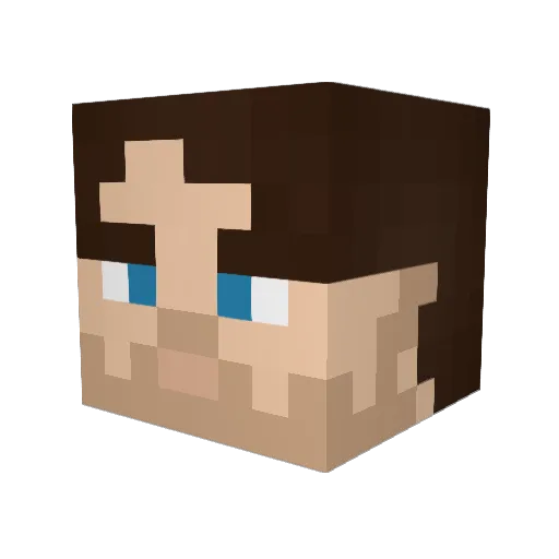 brusa97 Minecraft avatar head, 3D render