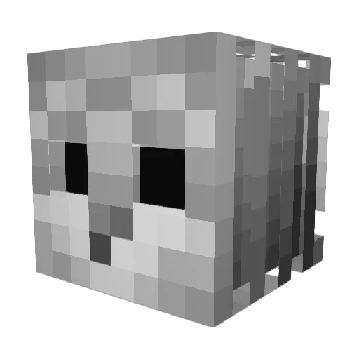 brusketa Minecraft avatar head, 3D render
