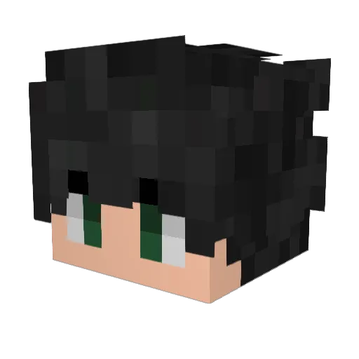 brutalhub Minecraft avatar head, 3D render