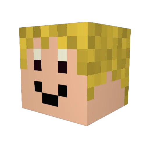 brutus436 Minecraft avatar head, 3D render